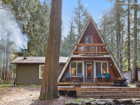 Summertime Drive Sandy River A-frame